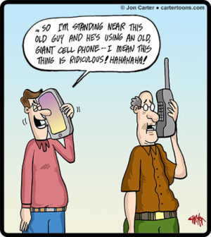 Big Old Phones And Big New Phones
