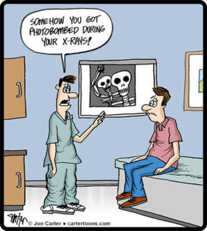 Photobombed X-rays
