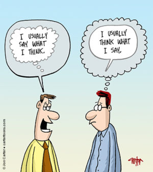 Think And-Or Say