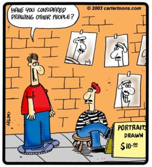 Self-Portrait Drawing Service