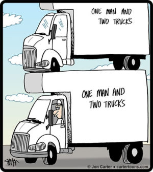 One Man Two Trucks