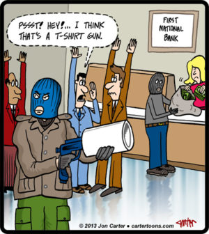 T-Shirt Gun Robbers