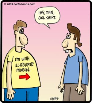 Illiterate Moron