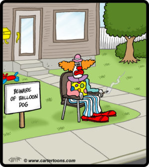 Beware Balloon Dog