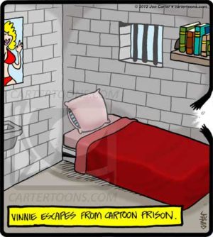 Cartoon Prison Break