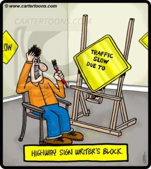 Highway Sign Writer's Block