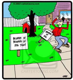 Beware Of Sign