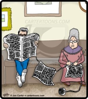 Knitted Newspaper