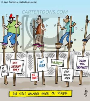 Stilt Walker Strike