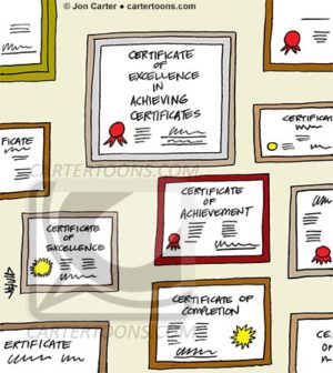 Excellence In Certificates