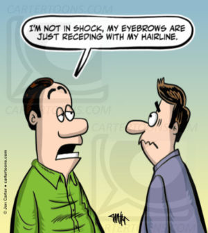 Receding Eyebrows