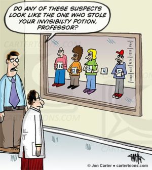 Invisible Lineup Suspect