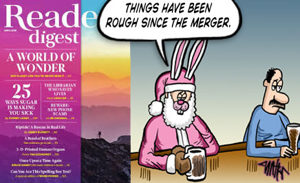 Reader’s Digest – April Cartoon