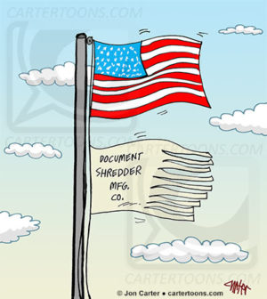 Document Shredder Flag